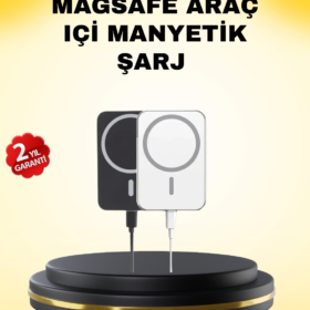15W Kablosuz Şarj Destekli MagSafe Araç Tutucu Havalandırma Klipsli