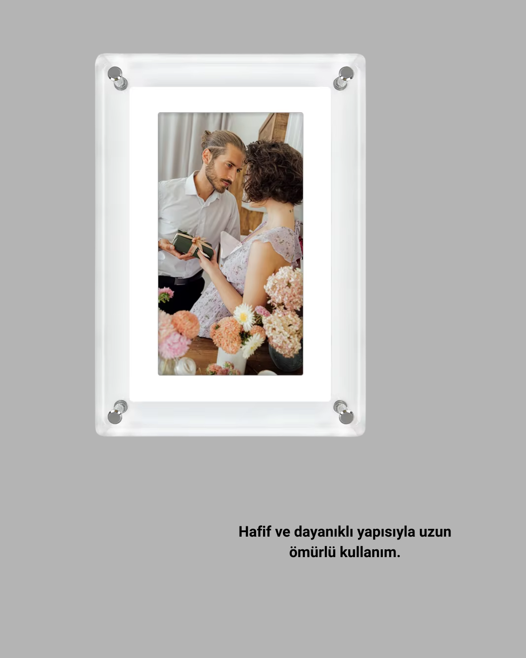 Geniş Görüş Açılı 7 İnç IPS Dijital Çerçeve – Gerçekçi Renkler ve Netlik - Görsel 4