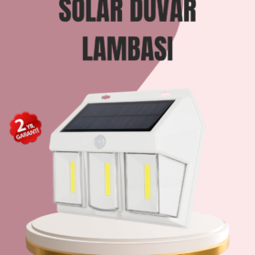 Güneş Enerjili Bahçe ve Duvar Aydınlatma – BK-618-3 LED Lamba