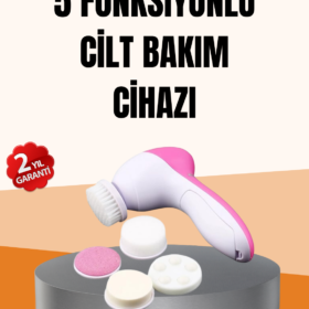 Derin Temizleme ve Masaj İçin 5 Başlıklı Yüz Cilt Bakım Aleti