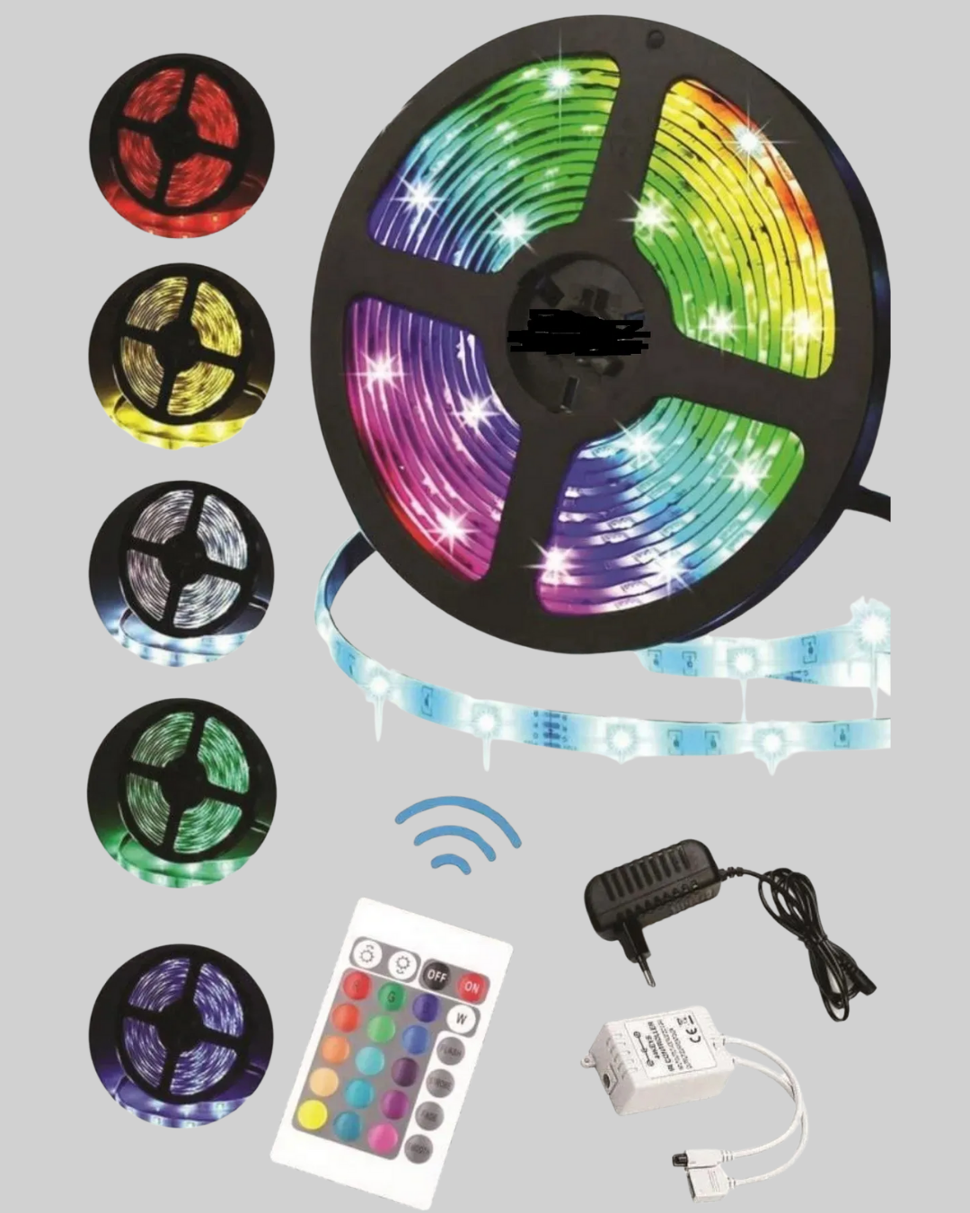 5 Metre Kumandalı RGB Şerit LED Aydınlatma - Görsel 2