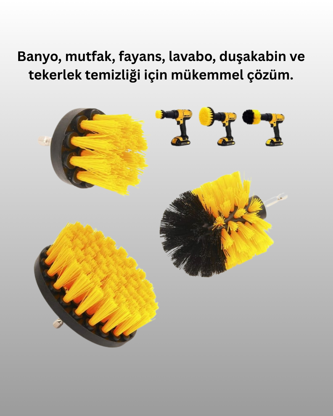 Profesyonel Matkap Ucu Temizlik Fırçası 3’lü Set - Görsel 3