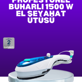 Kompakt Seyahat Tipi Buharlı Ütü Pratik Kırışıklık Açıcı