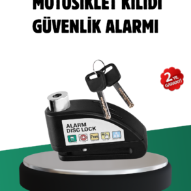 Titreşim Sensörlü Alarm Disk Kilidi Motosiklet Scooter Bisiklet
