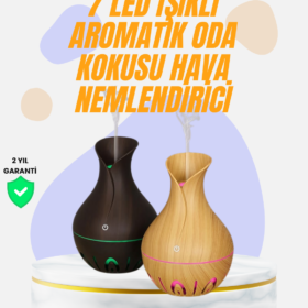 Led Işıklı Ultrasonik Oda Nemlendirici ve Uçucu Yağ Difüzörü