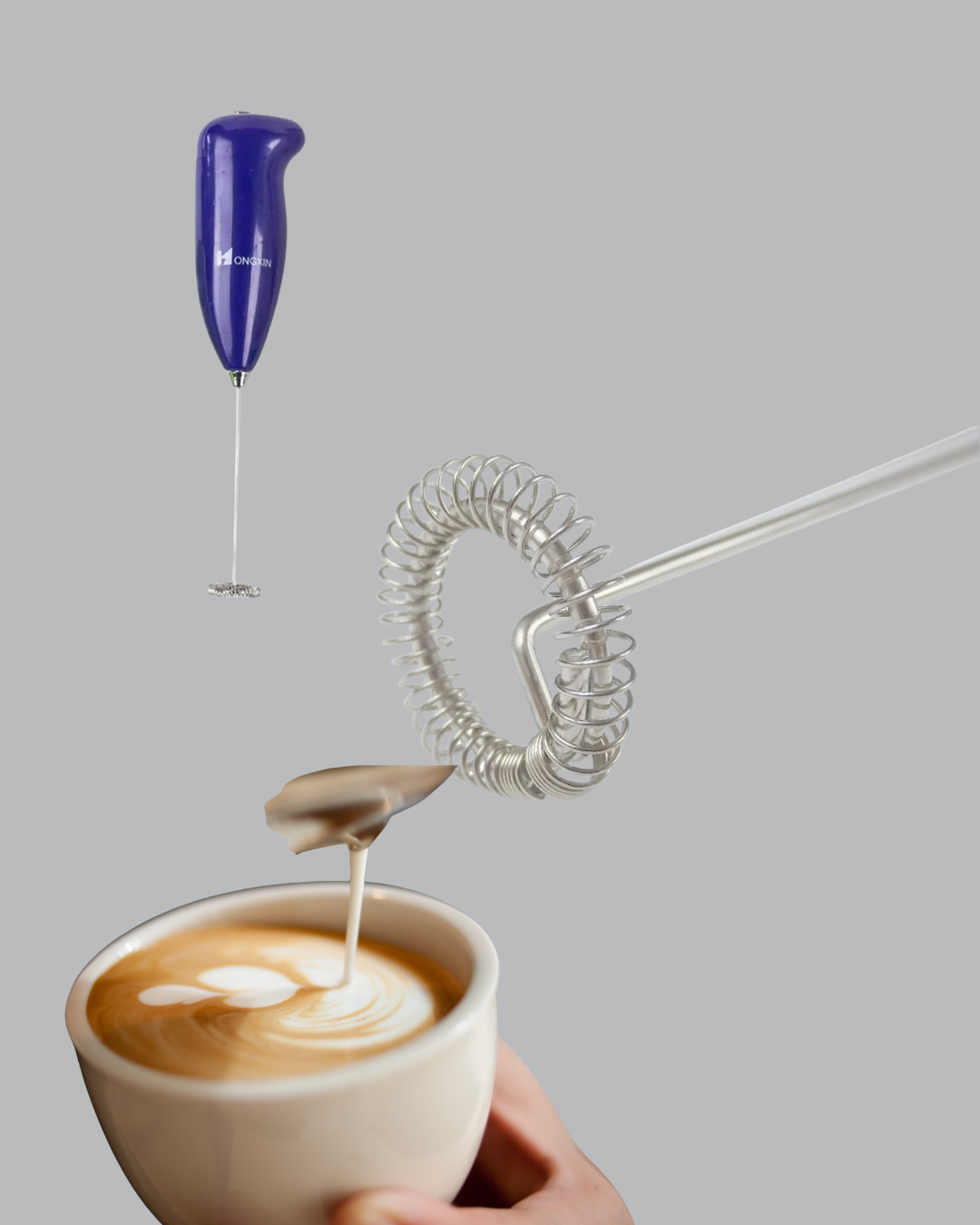 El Tipi Pratik Mikser – Kahve Süt Bebek Maması ve Yumurta Çırpıcı - Görsel 5