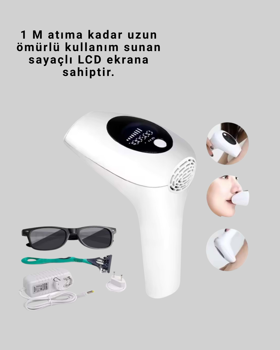 Hasuba IPL Lazer Epilasyon Cihazı HS-262 Ev Tipi Kullanım İçin - Görsel 4