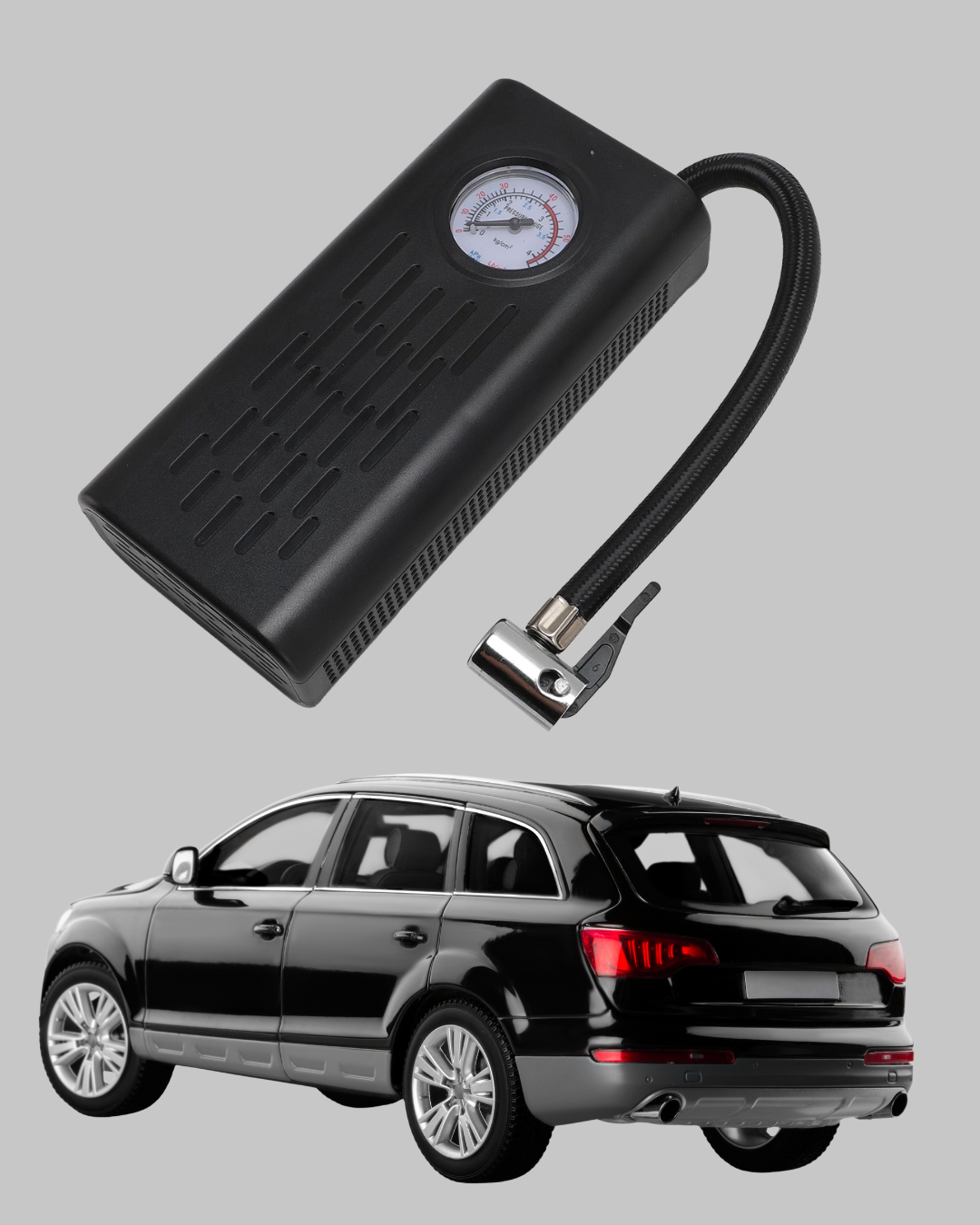 USB Şarjlı Kompakt Elektrikli Hava Kompresörü 3000 mAh - Görsel 5