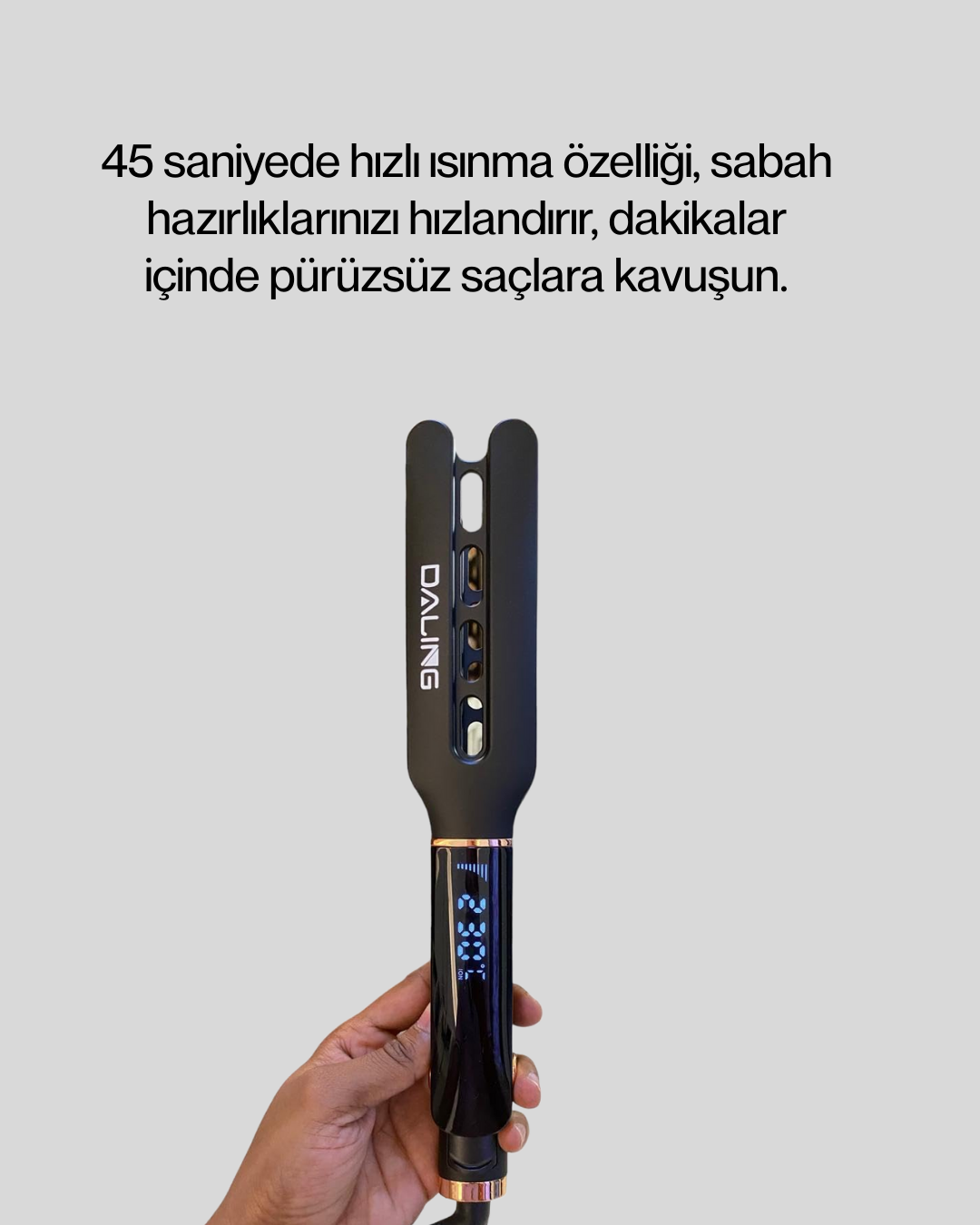 Daling Profesyonel Saç Düzleştirici Seramik Yüzey Tüm Saç Tipleri İçin - Görsel 2