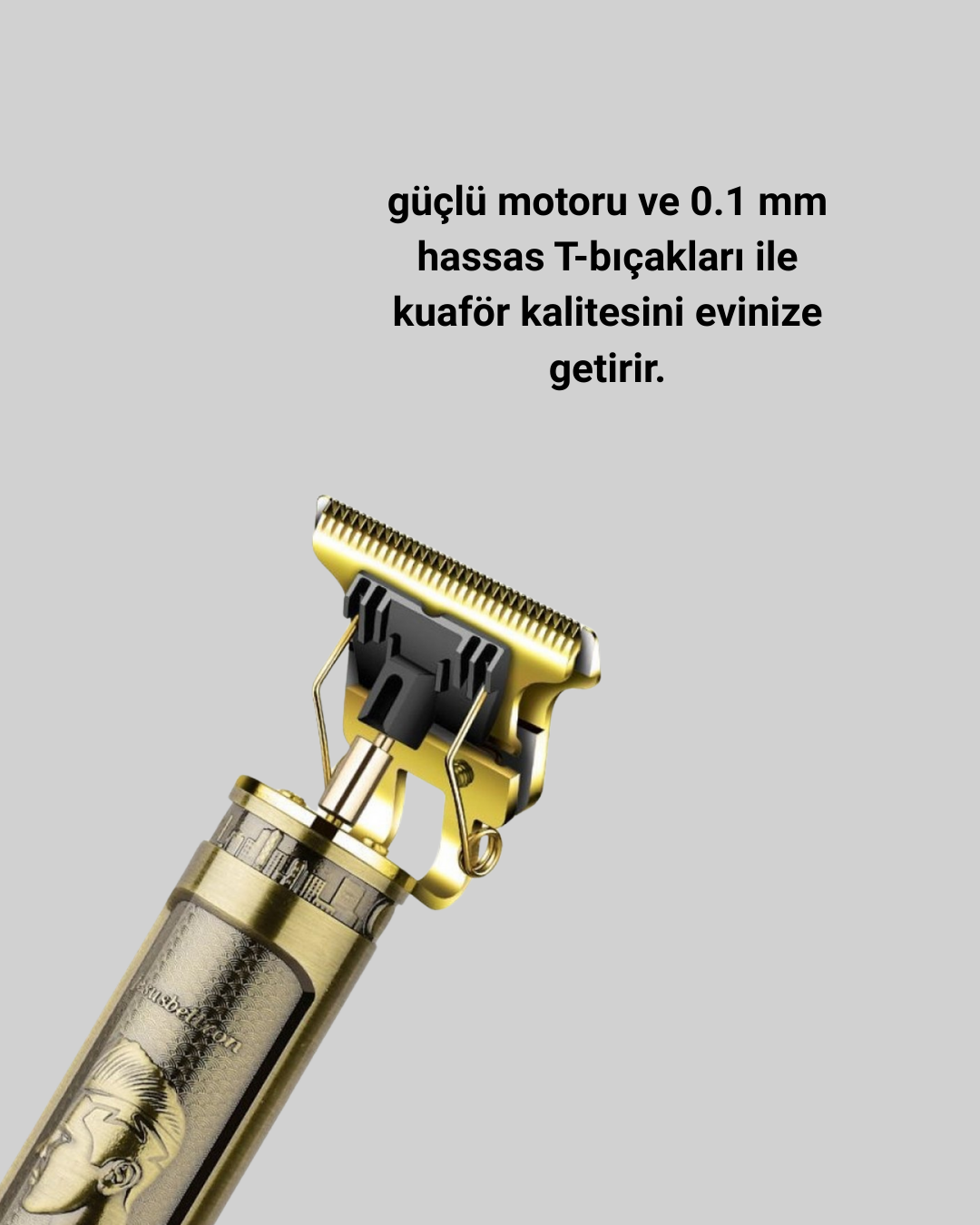 LCD Ekranlı Şarjlı Tıraş Makinesi Erkek Saç Sakal Kesme - Görsel 2