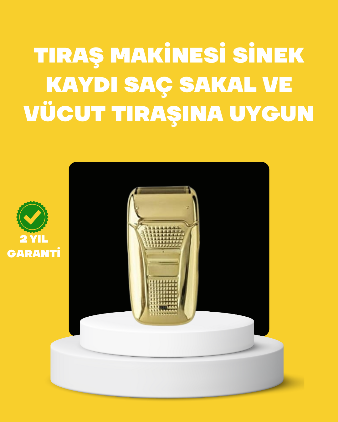 Profesyonel Kuru Kullanım Sakal Tıraş Makinesi Çift Başlıklı