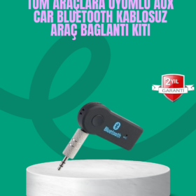 Taşınabilir Bluetooth AUX Araç Müzik ve Konuşma Kiti