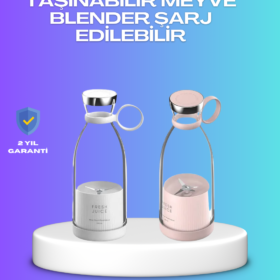 Çevre Dostu Cam Gövdeli Kablosuz Smoothie Blender