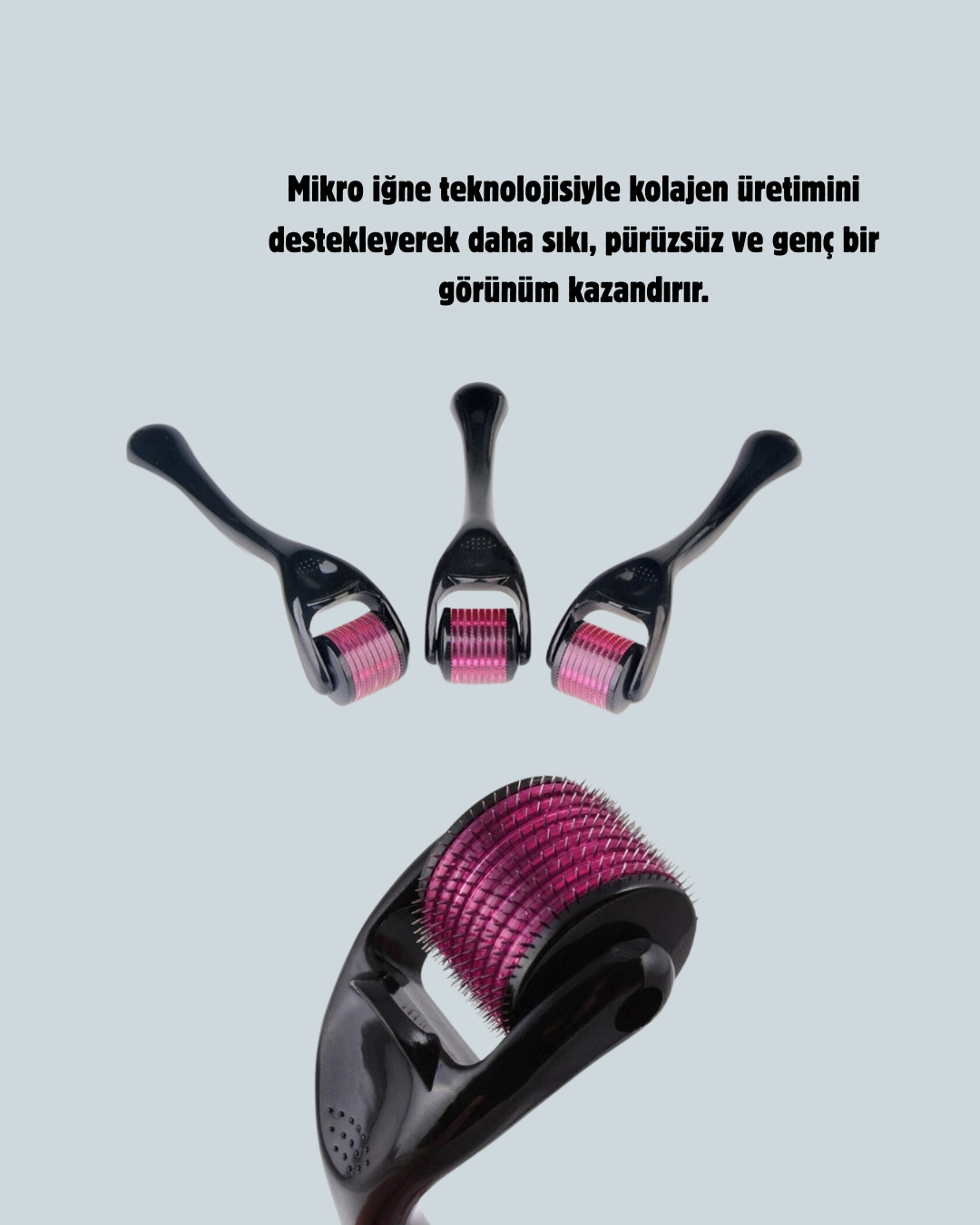 Dermaroller Titanyum 540 İğneli 1 mm Cilt Yenileme ve Anti Aging Etkisi - Görsel 2