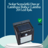 Sensörlü 20 LED Solar Duvar Lambası 3 Metre Algılama Mesafesi