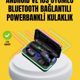 E10 Powerbanklı Bluetooth Kulaklık Oyun Modu ve Şık Tasarım