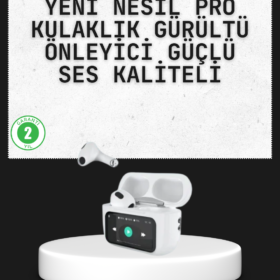 Akıllı Sensörlü Su Geçirmez Bluetooth Kulaklık Güçlü Batarya ve Bass