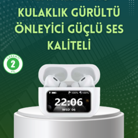 Yüksek Bass ve Güçlü Ses Özellikli Akıllı Bluetooth Kulaklık Dokunmatik Kontrol