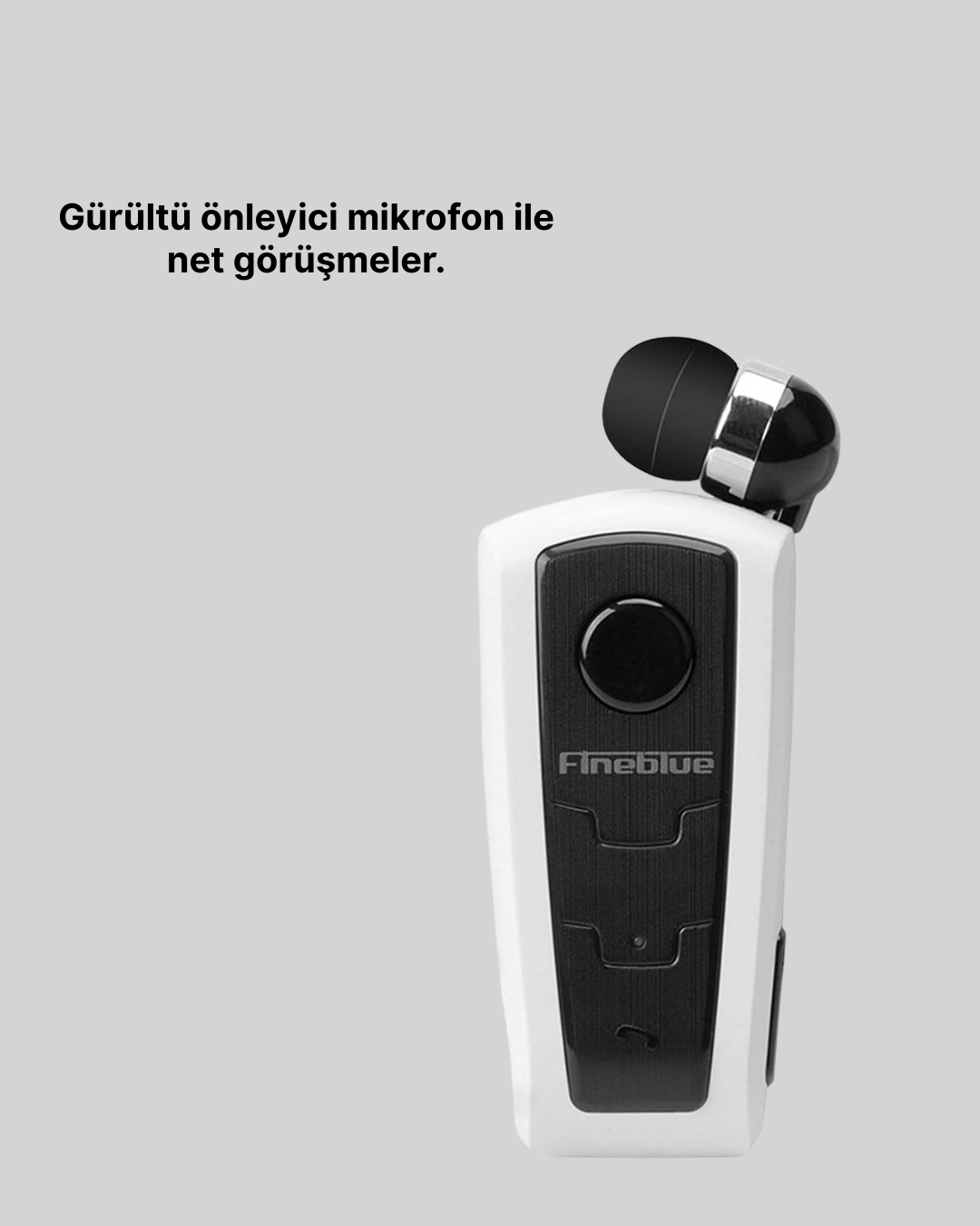 Gürültü Önleyici Fineblue F910 Bluetooth Kulaklık Klipsli Model - Görsel 4