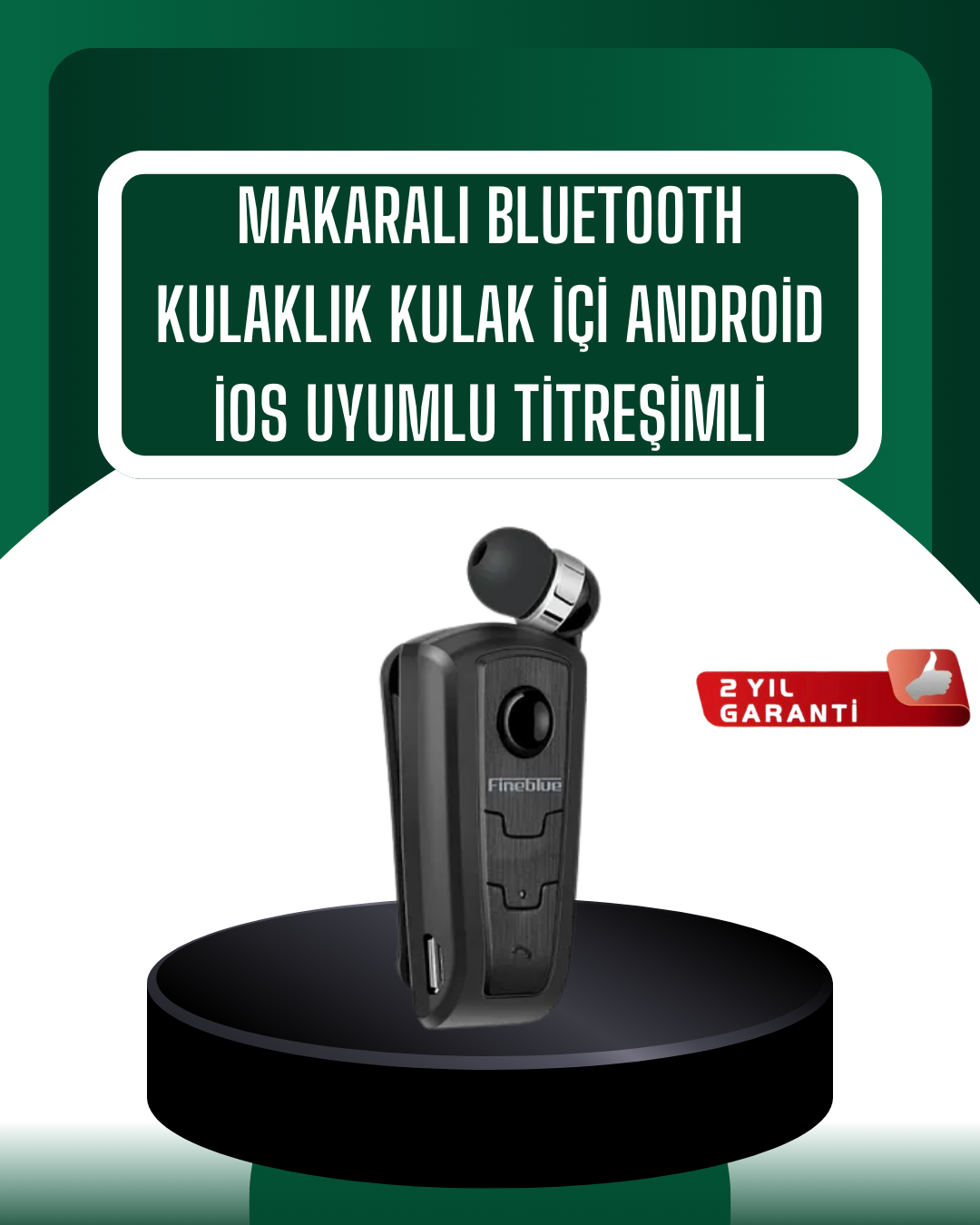Titreşimli Bluetooth Kulaklık Fineblue F910 Uzun Pil Ömrü