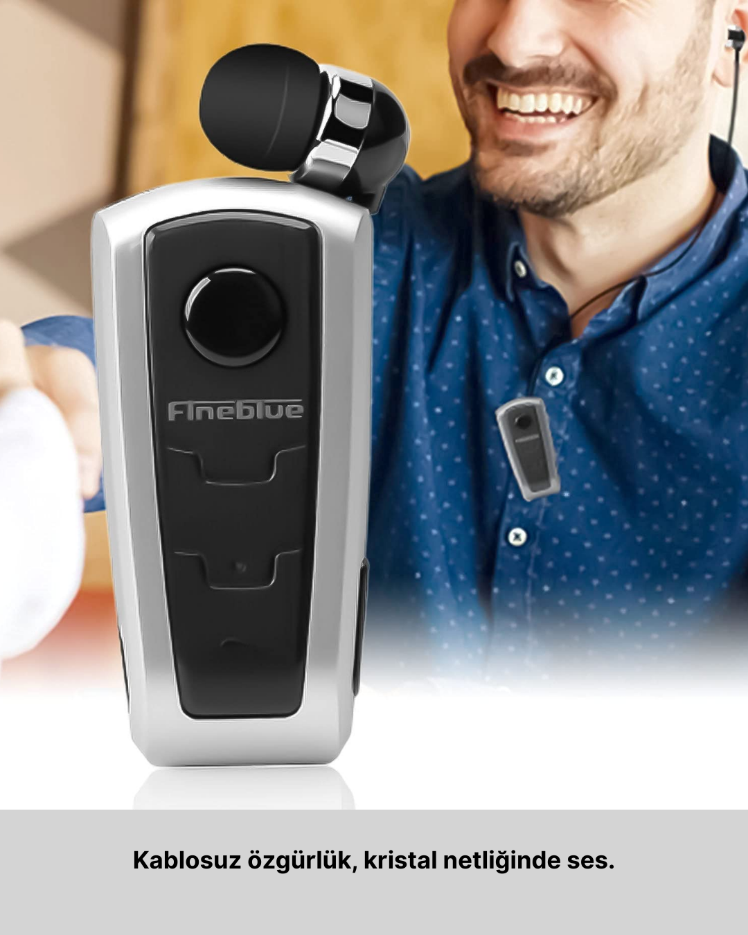 Titreşimli Bluetooth Kulaklık Fineblue F910 Uzun Pil Ömrü - Görsel 2