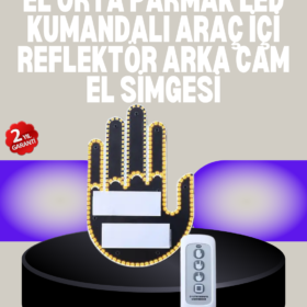 A Kalite Uzaktan Kumandalı LED Park Uyarı Işığı El Figürlü Model