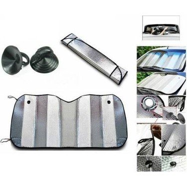 UV ve Isı Önleyici Oto Ön Cam Güneşliği Hyundai i20 Fiat Egea Toyota Corolla Volkswagen Passat - Görsel 3