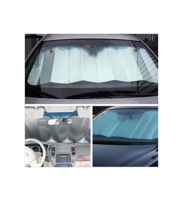 Araç Ön Cam Güneş Koruma Isı Önleyici Katlanabilir Model Fiat Egea Honda Civic Ford Focus Dacia Duster - Görsel 4