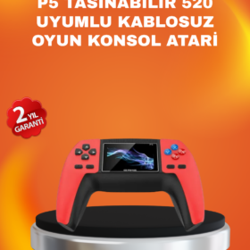 Uzun Pil Ömürlü 520 Oyunlu P5 Retro Konsol
