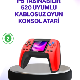 520 Klasik Oyunlu P5 Retro Elde Taşınabilir Konsol