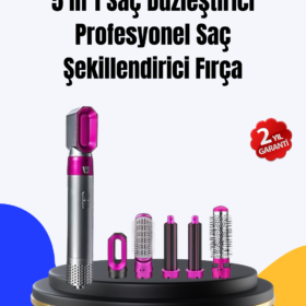 5 Parça Saç Şekillendirme Seti Düzleştirme Dalga ve Bukle Yapma