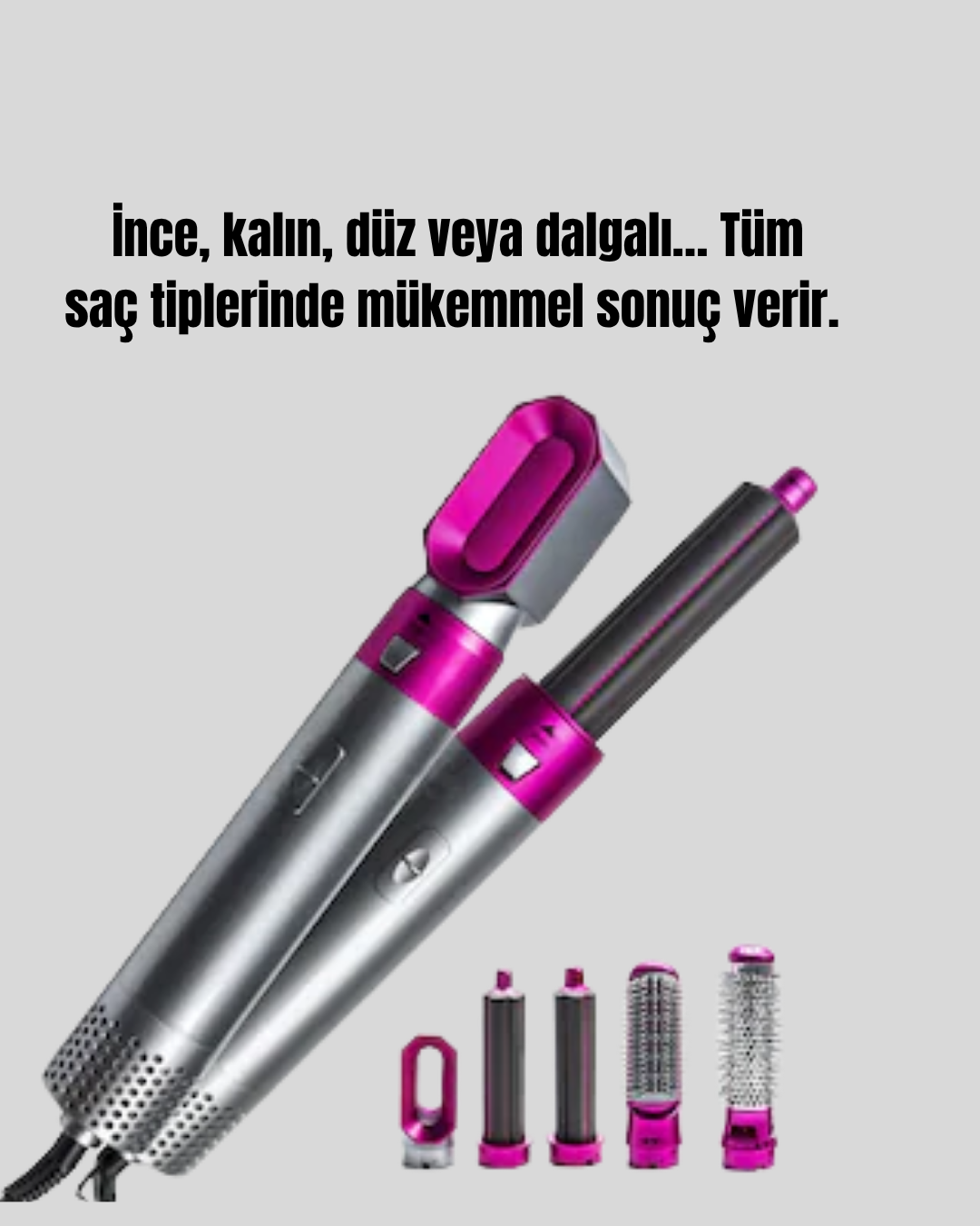 Çok Fonksiyonlu Saç Kurutma ve Şekillendirme Makinesi 5 Başlık - Görsel 5