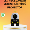 Taşınabilir Lityum Bataryalı Led Gece Lambası ve Projektör