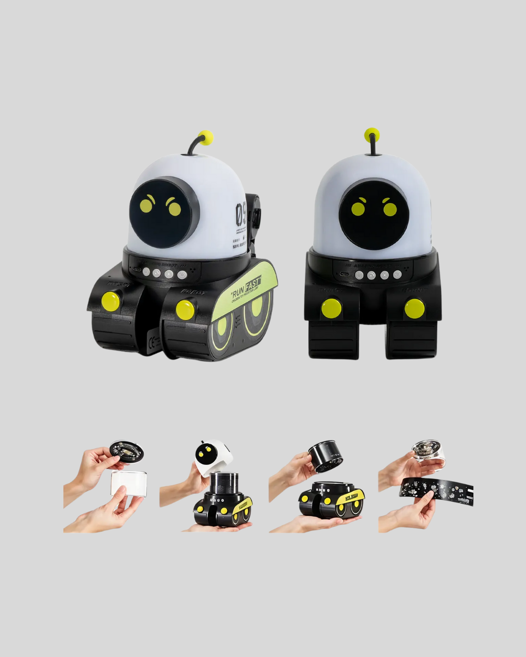 Robot Tasarımlı Bluetooth Hoparlörlü Yıldızlı Gökyüzü Projektör - Görsel 2