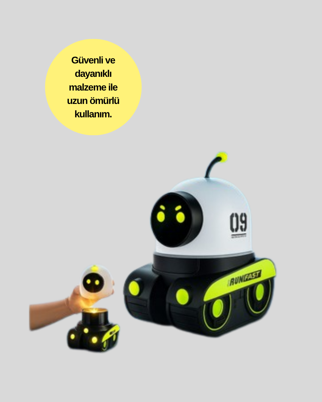 Robot Tasarımlı Bluetooth Hoparlörlü Yıldızlı Gökyüzü Projektör - Görsel 4