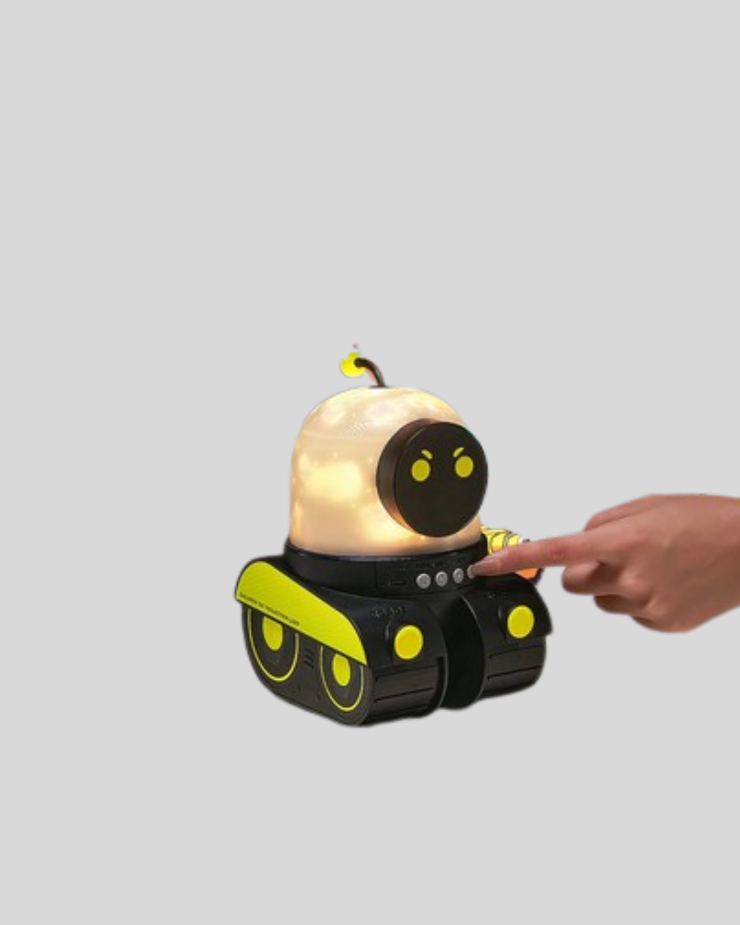 Robot Tasarımlı Bluetooth Hoparlörlü Yıldızlı Gökyüzü Projektör - Görsel 5