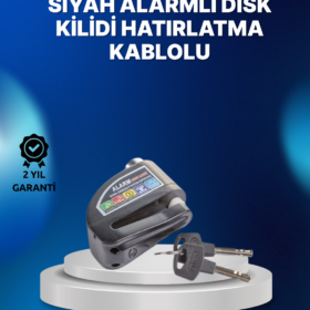 Suya Dayanıklı 110dB Alarmlı Çelik Disk Kilidi