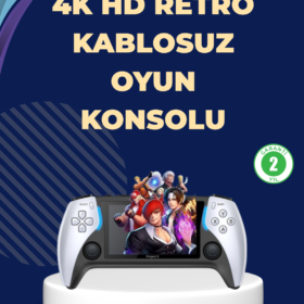 Kompakt ve Hafif Retro Oyun Konsolu 1000 Klasik Oyun Dahil