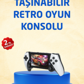 3D Ekranlı Mini Oyun Konsolu + Multimedya