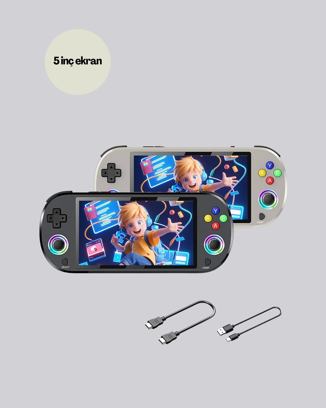 6 Saat Kullanımlı Kablosuz Oyun Konsolu - Görsel 3