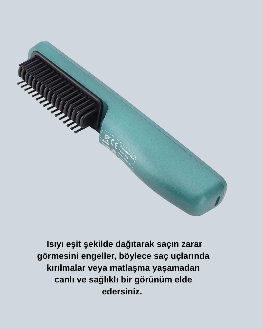 2600mAh Bataryalı Elektrikli Saç Düzleştirici – ABS Gövde - Görsel 5