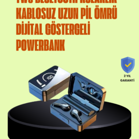 Akıllı Ekranlı Bluetooth Kulaklık – Derin Bas ve Net Tiz