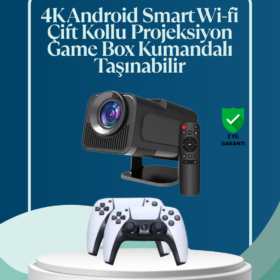 450 ANSI Lümen 4K Destekli Kompakt Ev Projektörü