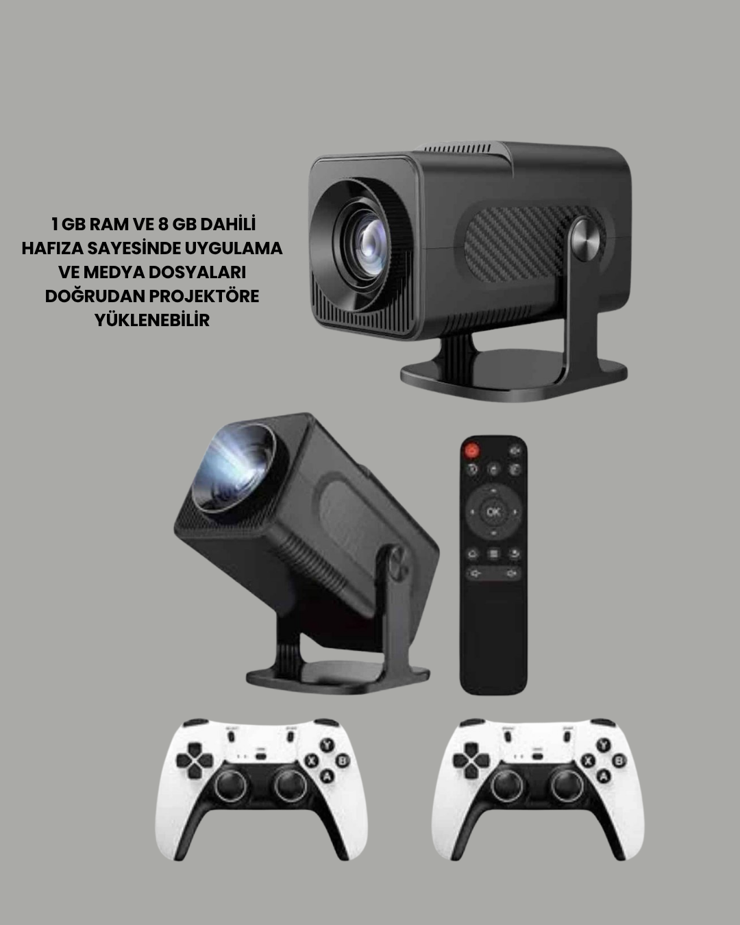 WiFi6 ve Bluetooth 5.4 Destekli LED Projektör - HCS350pro - Görsel 3