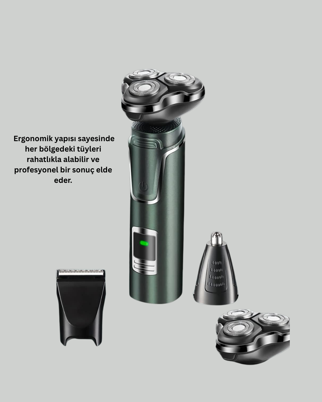 Kablosuz Şarjlı Çok Amaçlı Tıraş Makinesi - Görsel 4