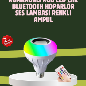 Hoparlörlü LED Ampul – Ev ve Ofis İçin Akıllı Aydınlatma Çözümü