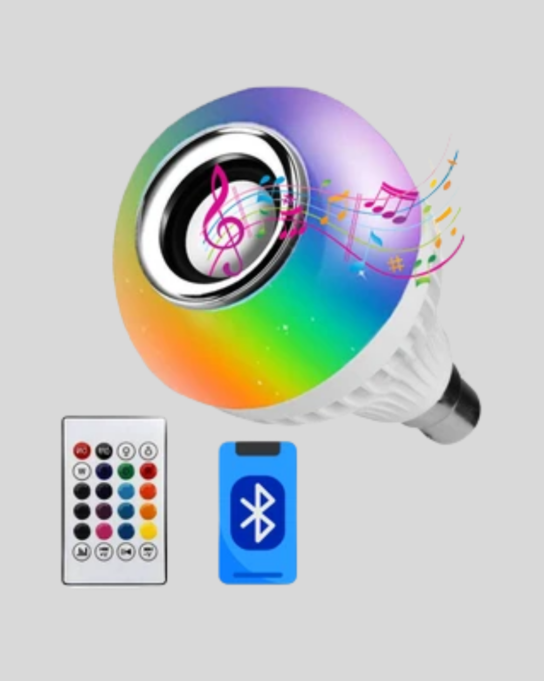 Bluetooth Hoparlörlü LED Ampul – 12W Enerji Tasarruflu - Görsel 2