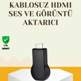 Kompakt HDMI Kablosuz Dongle – 1080p Görüntü ve Plug‑and‑Play Kurulum