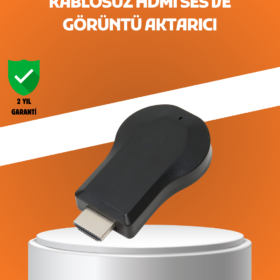 Yazılım Gerektirmeyen Kablosuz Mirroring Adaptörü – 1080p HD Görüntü Kalitesi