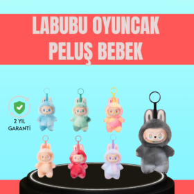 Yumuşak Kumaşlı 20 cm Labubu Peluş – 3 Yaş Üzeri Uygun